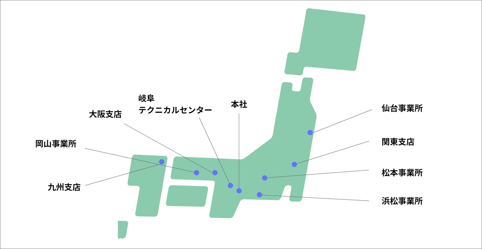 事業拠点マップ