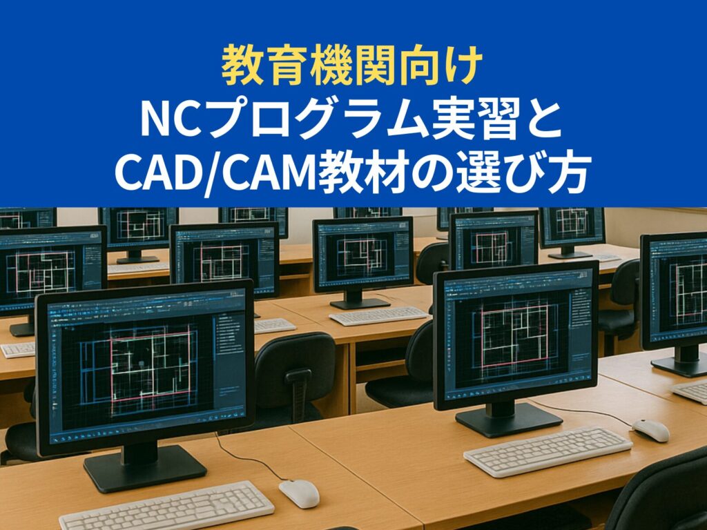 教育機関向けNCプログラム実習とCADCAM教材の選び方