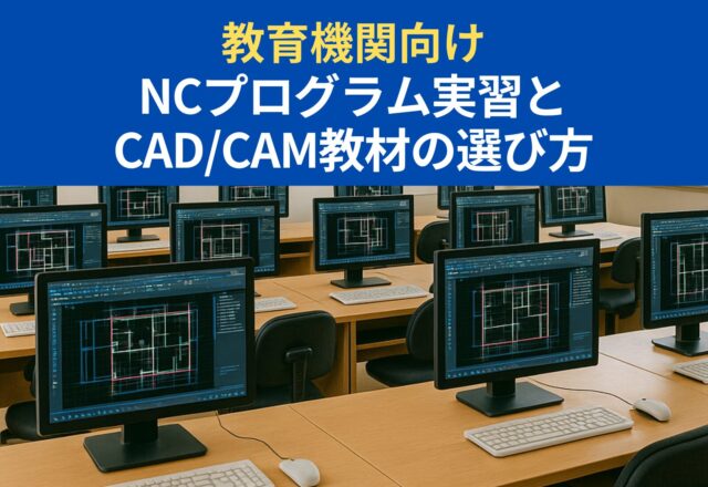 教育機関向けNCプログラム実習とCADCAM教材の選び方
