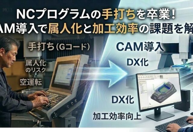 NCプログラムの手打ちを卒業！CAM導入で属人化と加工効率の課題を解決